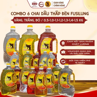  {Sỉ Thùng - Đủ Loại} Dầu Cát Tường Lưu Ly Dầu Thắp Đèn Thờ Cúng Từ 0,5 - 1,5Kg |FUSILUNG VN | 