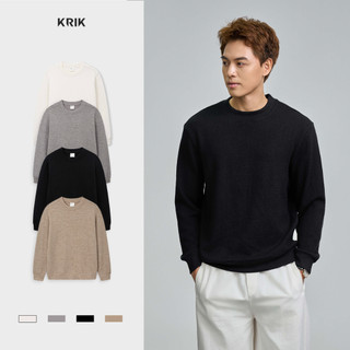  Áo Nỉ Nam KRIK Form Regular Giả Len Mềm Mịn Thiết Kế Cổ Leo Cao Thời Thượng AN4217 