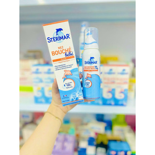 Date 03/27 Xịt muối biển cá heo Sterimar Pháp 100ml (loại màu cam)