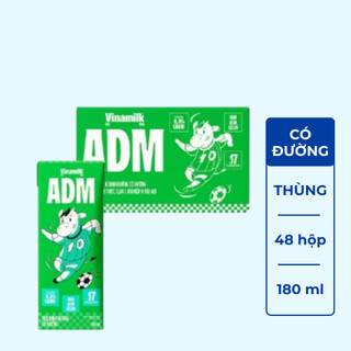  Thùng 48 Hộp sữa dinh dưỡng Vinamilk ADM Gold IQ có đường 180ml 