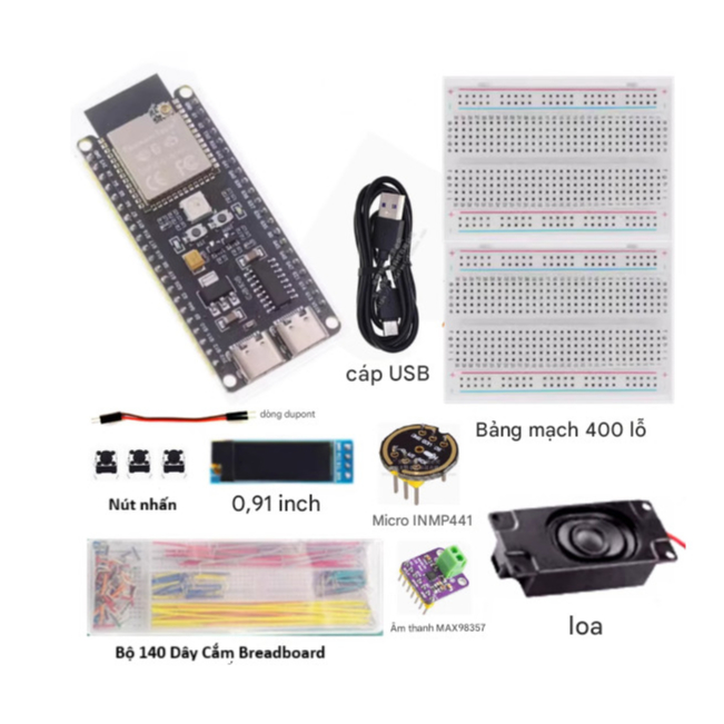 [Có sẵn] Bộ Kit Phát Triển ESP32-S3-N16R8 trò chuyện bằng AI Giọng Nói (Xiaozhi AI Chatbot) - Điện T