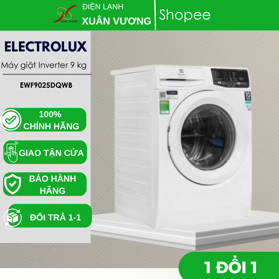 Máy giặt Electrolux UltimateCare 100 Inverter 9 kg EWF9025DQWB
