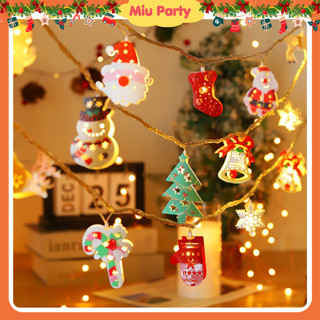  Đèn LED NOEL - Dài 1,5 Mét Trang Trí Giáng Sinh - Miu Party -Pin AA 
