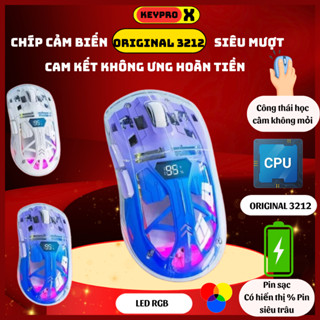 Chuột Không Dây Bluetooth Free Wolf A2 LED RGB 2 Mode Chip Original 3212 Siêu Mượt chiến mọi tựa Game