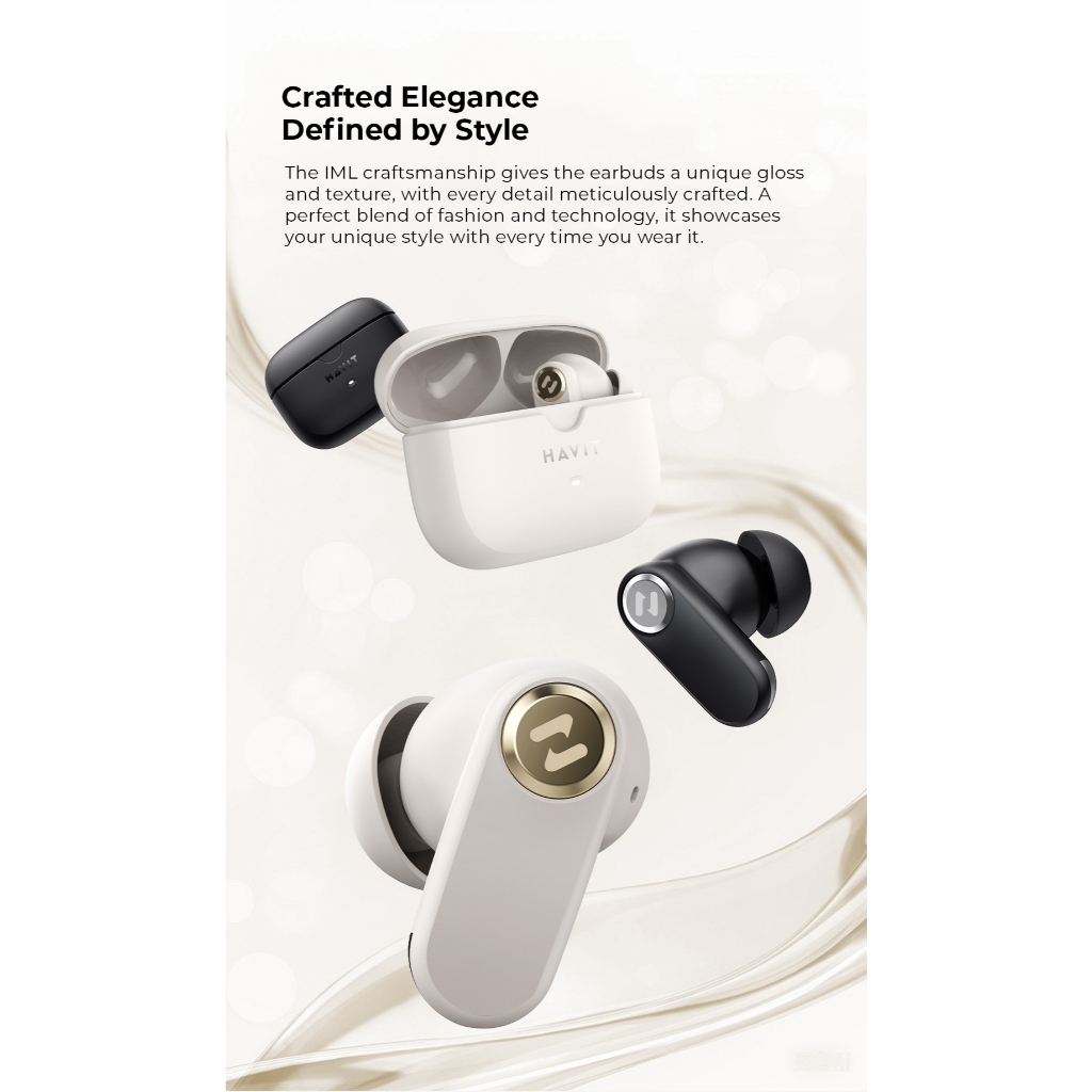 Tai Nghe Không Dây Havit TW992 ANC 4Mic ENC Khử Ồn Gió Bluetooth 5.4 | BigBuy360 - bigbuy360.vn