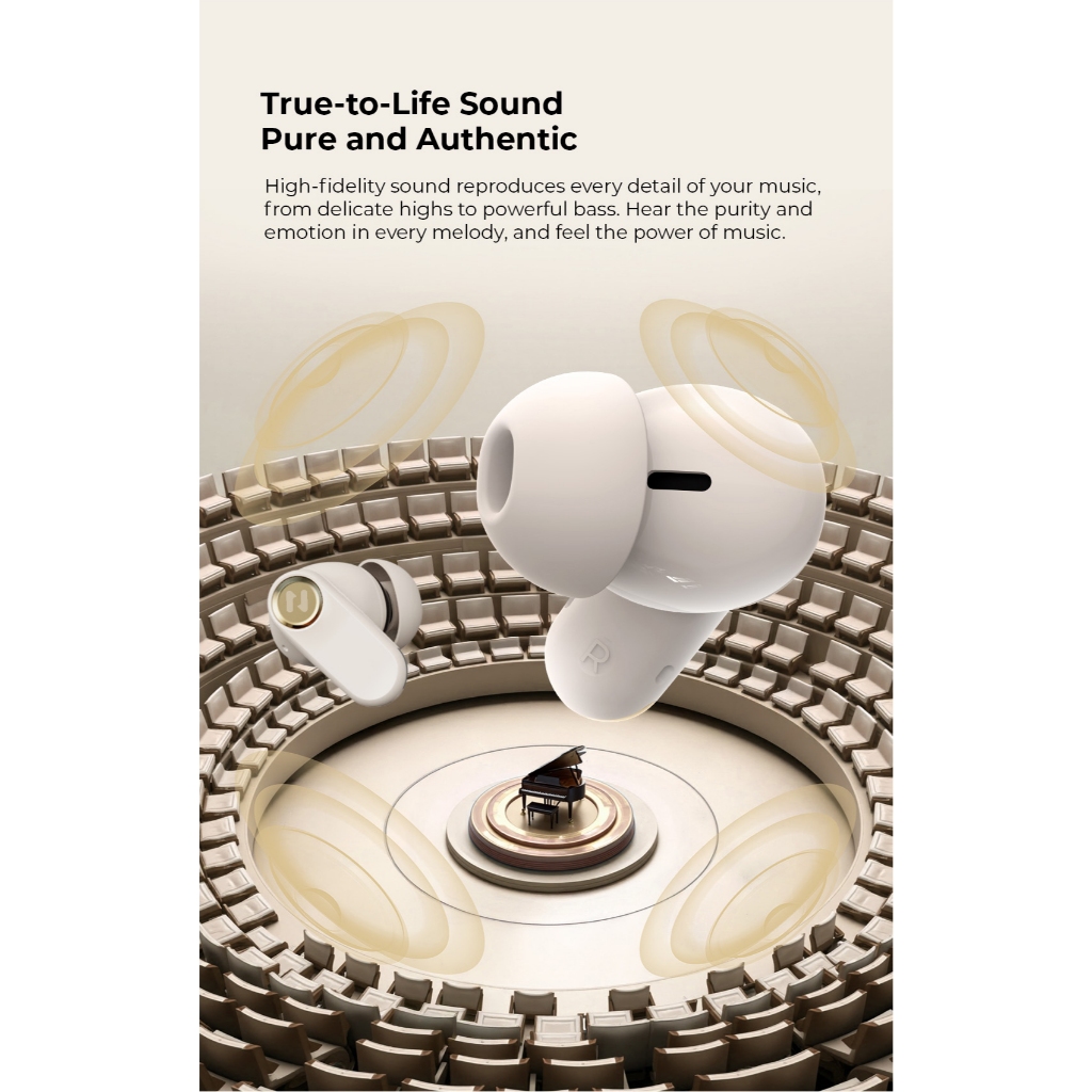 Tai Nghe Không Dây Havit TW992 ANC 4Mic ENC Khử Ồn Gió Bluetooth 5.4 | BigBuy360 - bigbuy360.vn