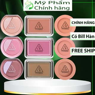  Phấn Má Hồng 3CE MOOD RECIPE NEW TAKE FACE BLUSH ROSE BEIGE MONO PINK PEACH SPLASH DELECTABLE  CHECK HIDDEN TAG  