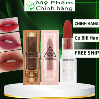  Son Thỏi 3CE Soft Matte Lipstick Eternal Warm Sensual Breeze Unstained Red Phiên Bản Giới Hạn Vân Đá CHÍNH HÃNG 