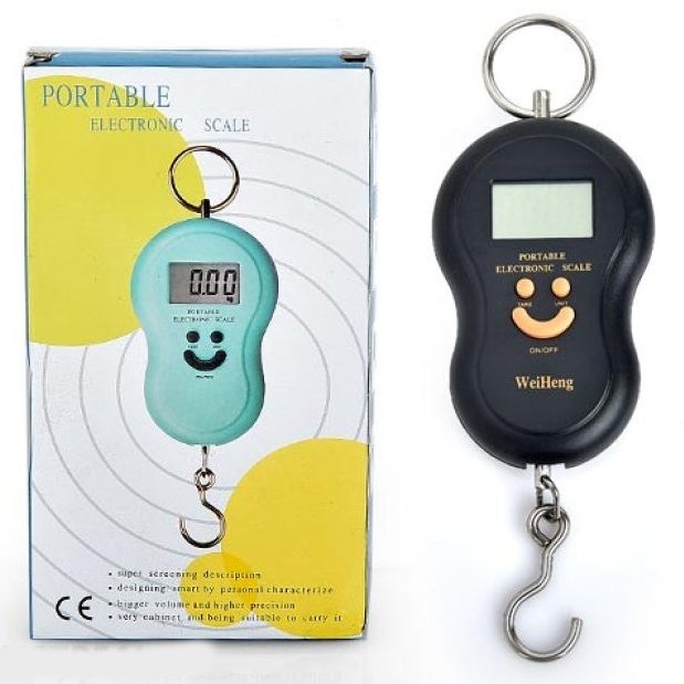 Cân Điện Tử Cầm Tay Mặt Cười WeiHeng WH-A04 -  Cân Treo Có MócTrọng Lượng Tối Đa 40kg