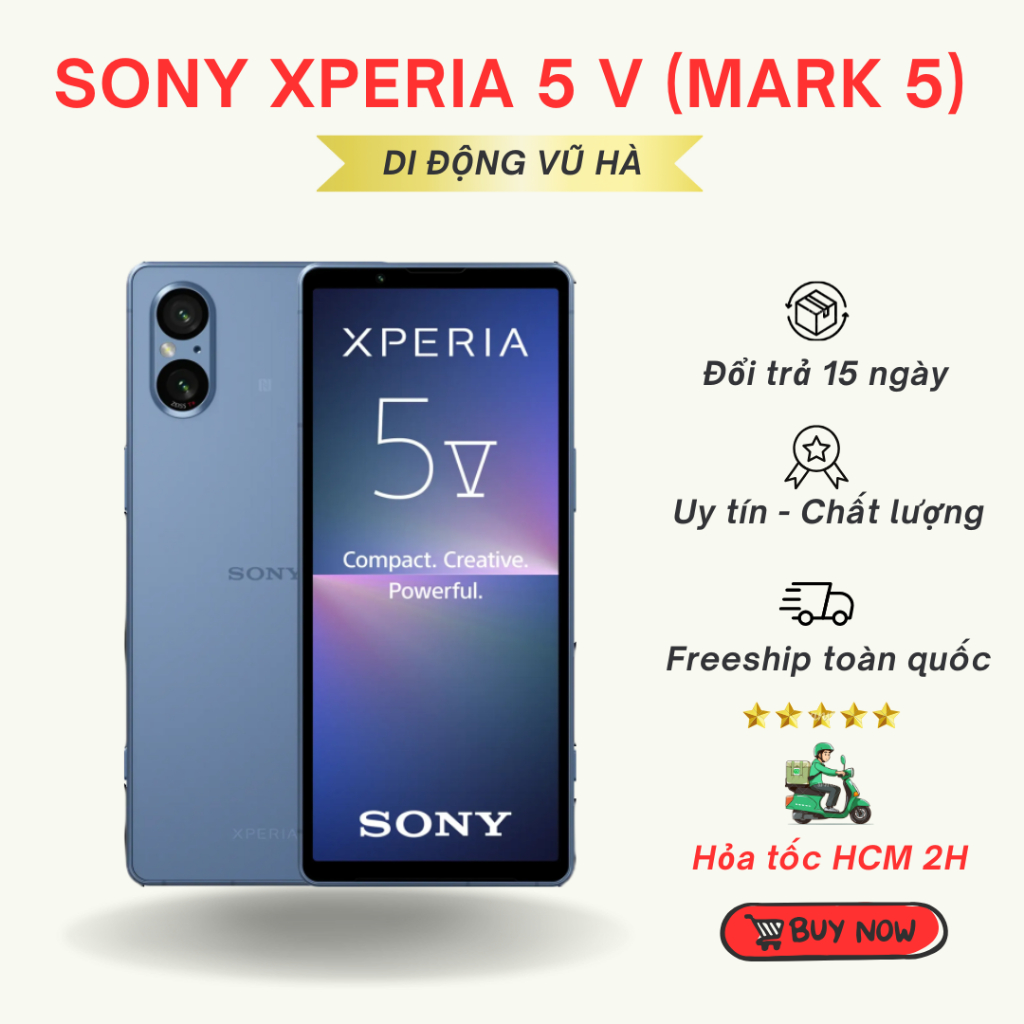 Điện thoại Sony X5 Mark 5 Snap 8 Gen 2 – Nhỏ gọn, cao cấp, hiệu năng mạnh mẽ