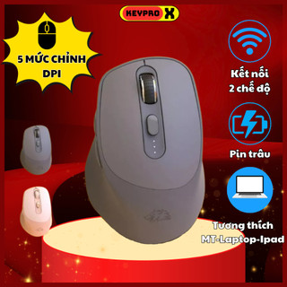  Chuột Không Dây Máy Tính Bluetooth X7 Wireless Pin Sạc Kết Nối 2 Chế Độ Cho Mọi Thiết Bị Máy Tính LaptopChuột Không Dây 