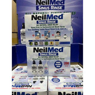  Bộ sản phẩm nước muối rửa mũi  nước muối sinh lý  Neilmed Sinus Rinse 250 gói 