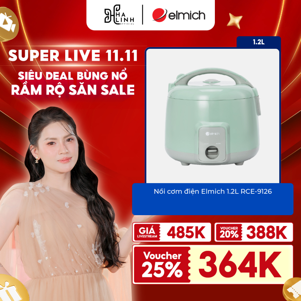    VHL - ELMICH   Nồi cơm điện Elmich 1.2L RCE-9126 