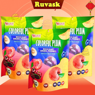   COMBO 3 GÓI  Ô Mai Xí Muội Colorful Plum Mix Vị Chua Ngọt - Ô Mai Mix Vị Weisiel Trái Cây - Xí Muội Tết 2026 Ruvask 