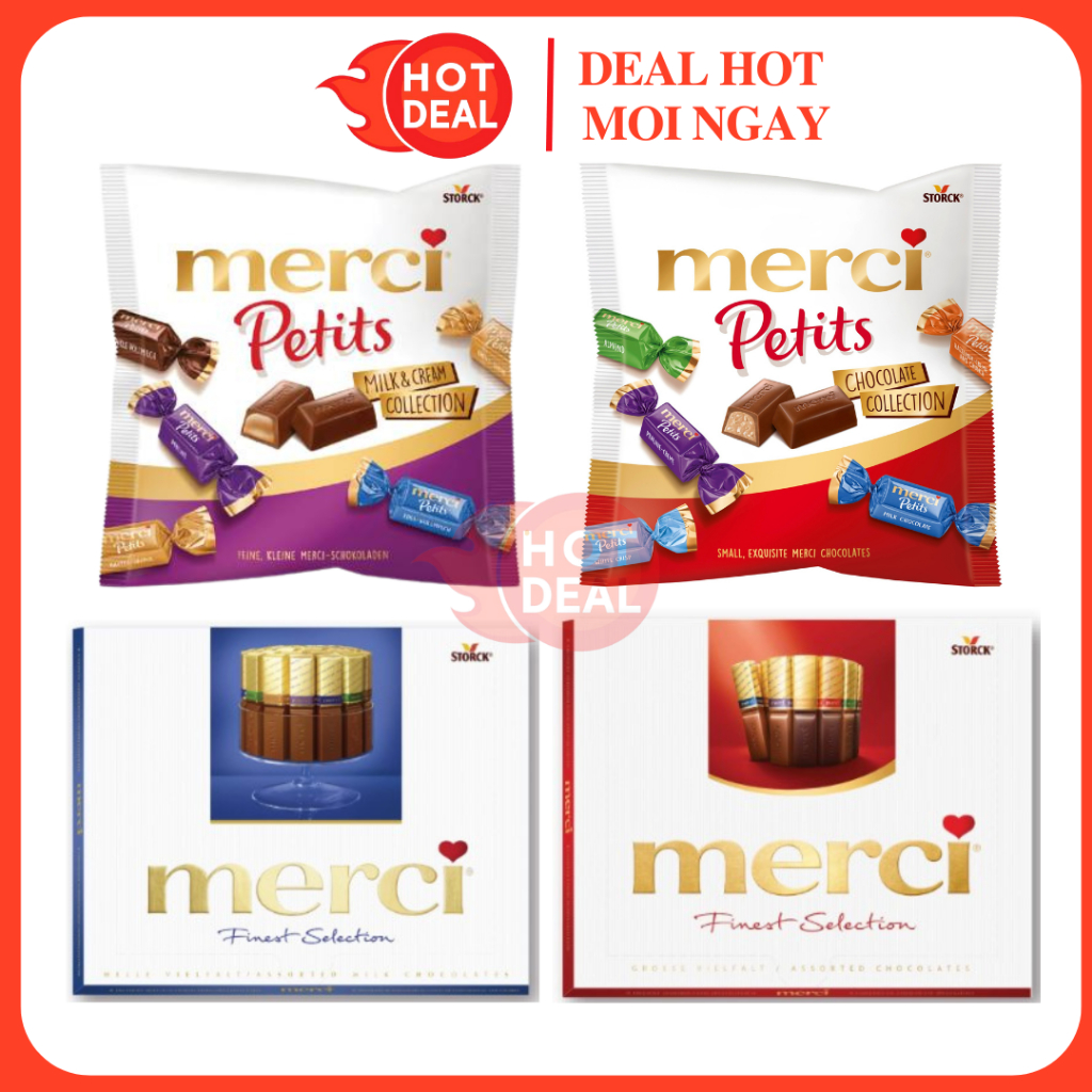 [ĐỦ VỊ] Hộp Socola Merci Petits Milk & Cream Collection