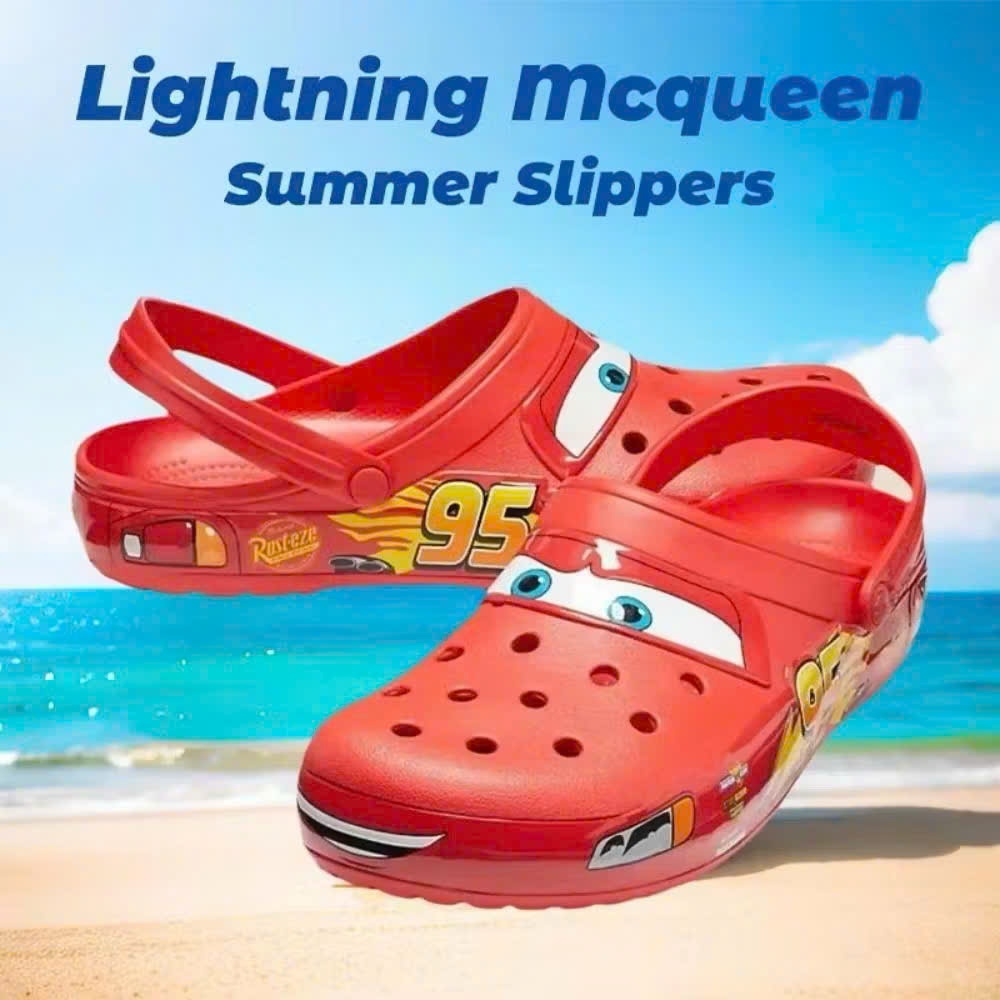 Dép sục Crocs Mcqueen Ô Tô Đỏ Phong Cách Thời Trang mang đi du lịch cao cấp Hàng Đẹp