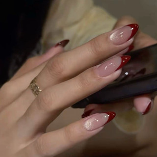  Nailbox Thiết kế JUNLY móng tay giả ket đầu móng đỏ noel tết mã 753 