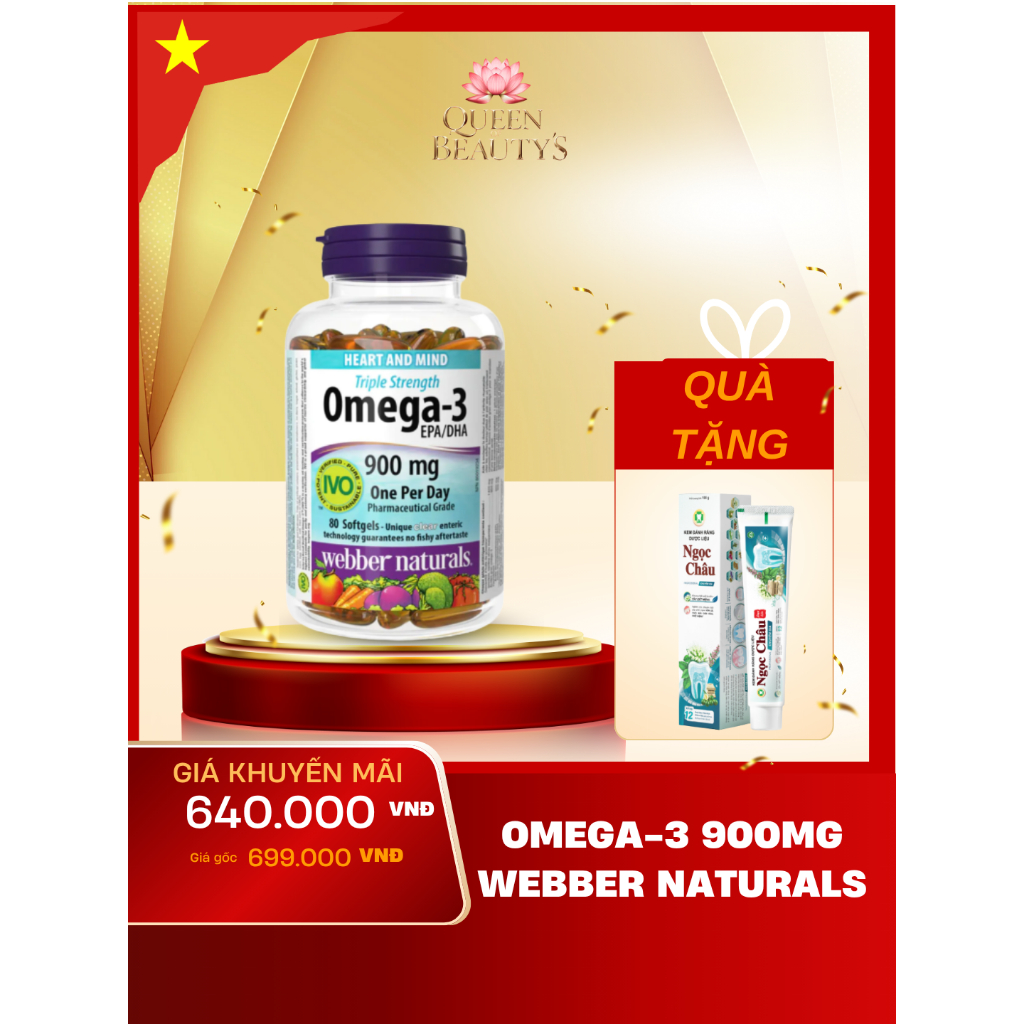 Webber Naturals Triple Strength Omega-3 900mg