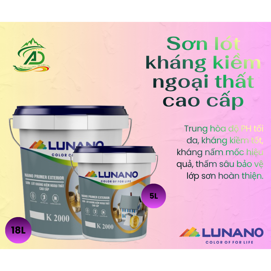 Sơn lót kháng kiềm ngoại thất cao cấp - K2000 LUNANO