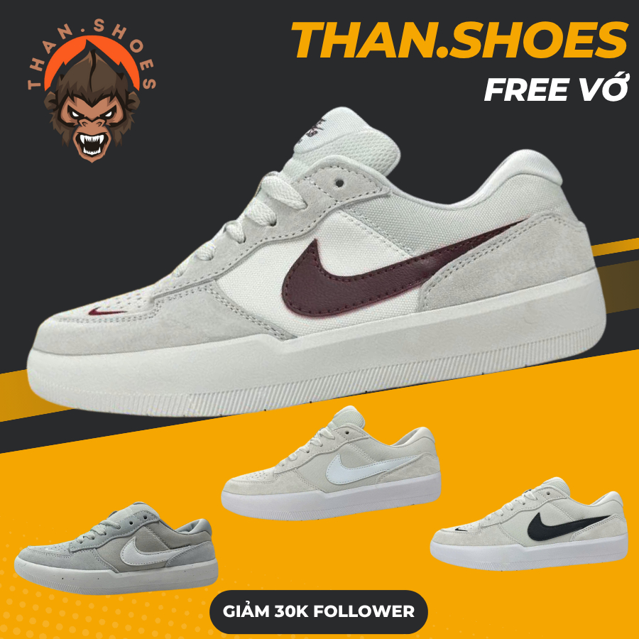 Giày Sneaker SB Force 58 Tổng Hợp Màu - Than.Shoes
