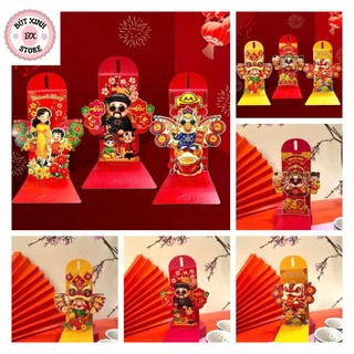 Bộ 6 Bao Lì Xì Xòe 3D Popup Cao Cấp, Sang Trọng Năm 2026