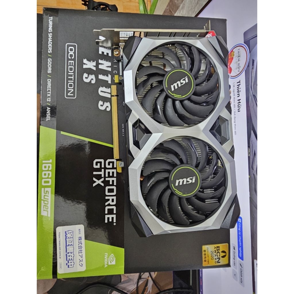Card màn hình 1660 Super , 1660Ti Asus , Palit , Msi , Zotac , Gigabyte