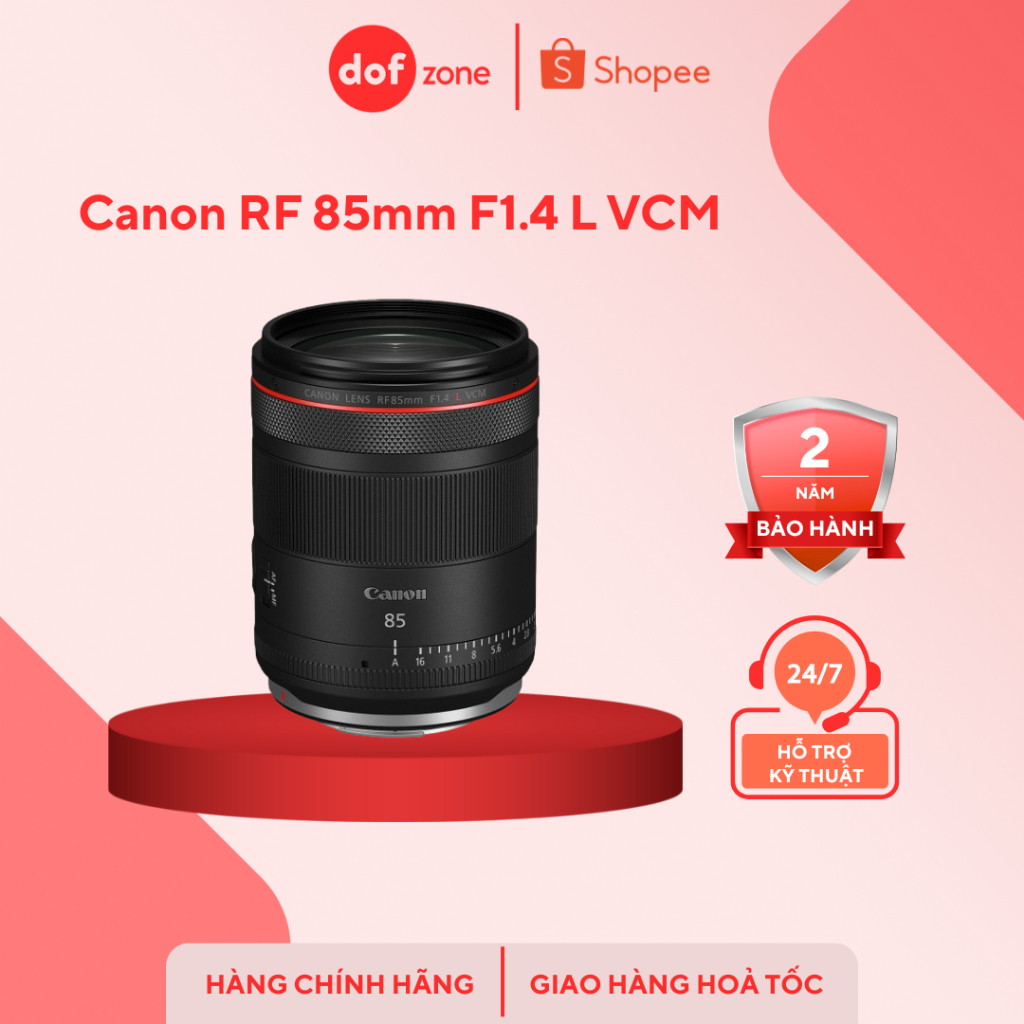 Ống kính Canon RF 85mm F1.4 L VCM - Hàng Chính Hãng BH 24 Tháng