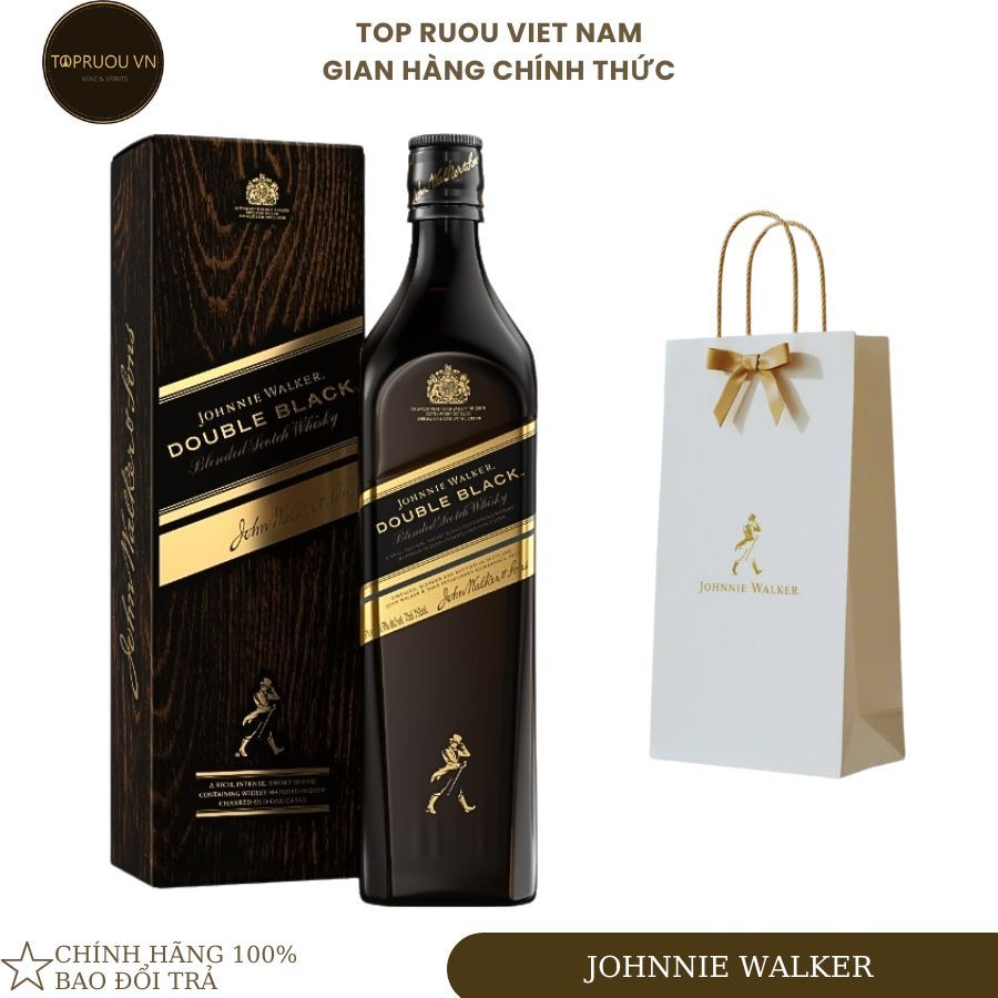 [TẶNG Túi Hãng] Whisky Johnnie Walker Double Black Label [Chính Hãng][Top Rượu VN]