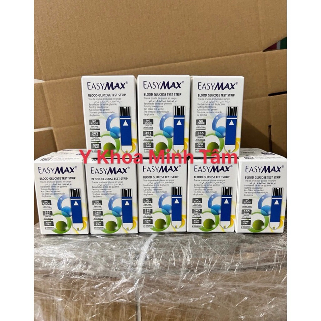 Que thử đường huyết EasyMax (Easy Max) hộp 25que - 50que