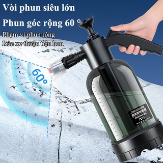 Bình tạo bọt tuyết rửa xe MJY dung tích 2000ml bình xịt cầm tay áp lực mạnh tạo bọt dày đầu phun nâng cấp