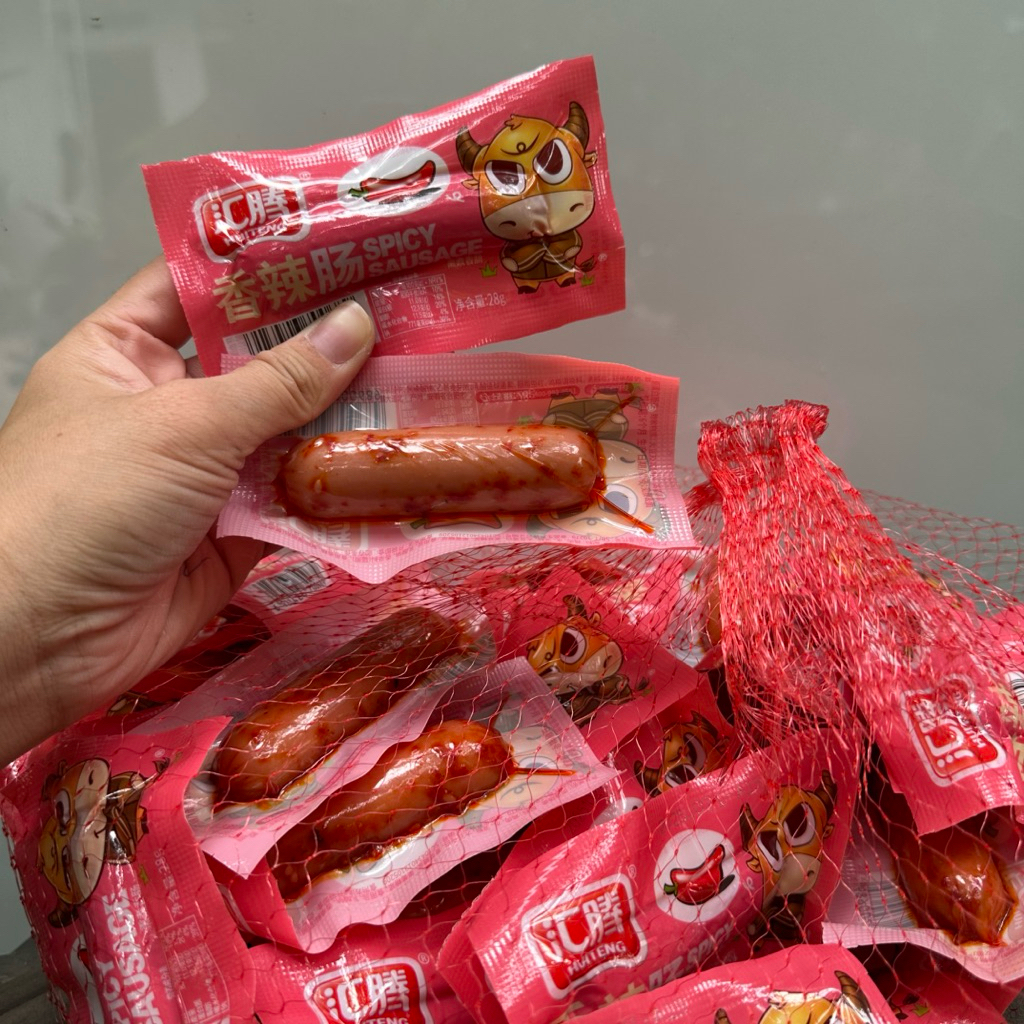 Bịch 50 chiếc xúc xích đầu trâu thơm ngon hấp dẫn - 28gr chiếc