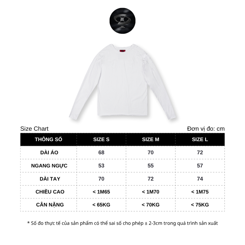 Bad Choices | Áo thun tay dài Xỏ Ngón CUT LINED vải cotton form fit | BigBuy360 - bigbuy360.vn