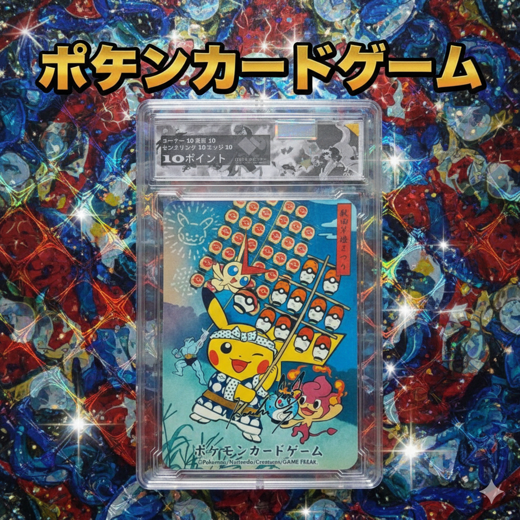 Hộp quà Thẻ slab PIKACHU Promo 1999 grade Black 10 Gem Mint d75 23 psa