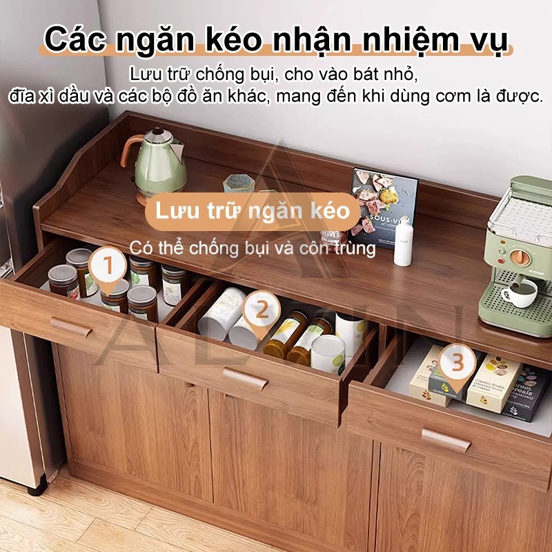 ALVIN Tủ đựng đồ đa năngGỗ thân thiện với môi trường đạt chuẩn E0 sức chứa cực lớn tải trọng 150KG | BigBuy360 - bigbuy360.vn