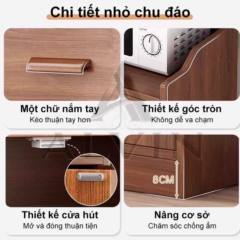 ALVIN Tủ đựng đồ đa năngGỗ thân thiện với môi trường đạt chuẩn E0 sức chứa cực lớn tải trọng 150KG | BigBuy360 - bigbuy360.vn