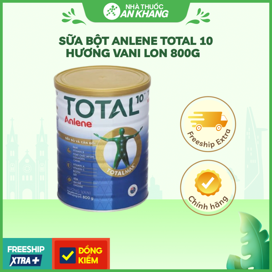 SỮA BỘT ANLENE TOTAL 10 HƯƠNG VANI LON 800G