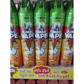 Bình xịt muỗi,côn trùng  jumbo diệt trừ hiệu quả muỗi vằn truyền bệnh sốt xuất huyết(600ml)