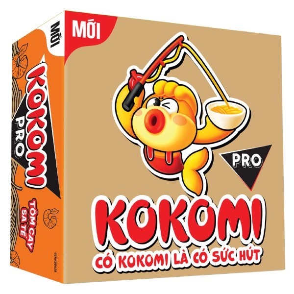 Mì Kokomi Pro Canh Chua Nam Bộ  82g  - Bò Kim Chi 75g - Tôm Cay Sa Tế Thùng 30 Gói  75g
