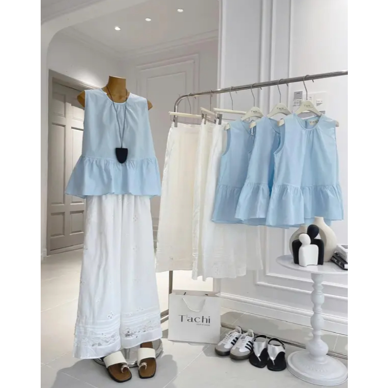 Áo Babydoll Sát Nách Nữ Dáng Xòe Dễ Thương, Thoáng Mát, Tôn Dáng Tự Nhiên | BigBuy360 - bigbuy360.vn