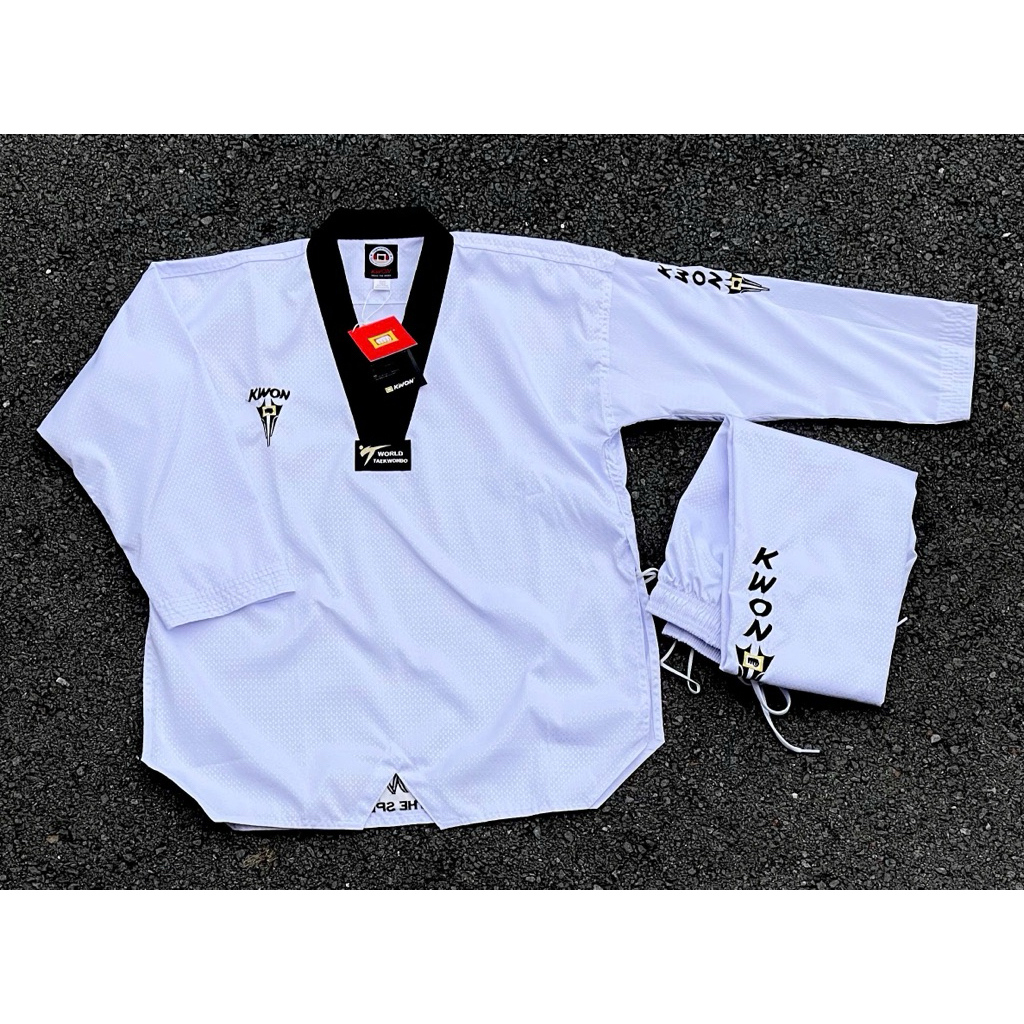 Võ Phục Taekwondo - Kwon Star Fighter - Vải Kim Cương Ô Vuông