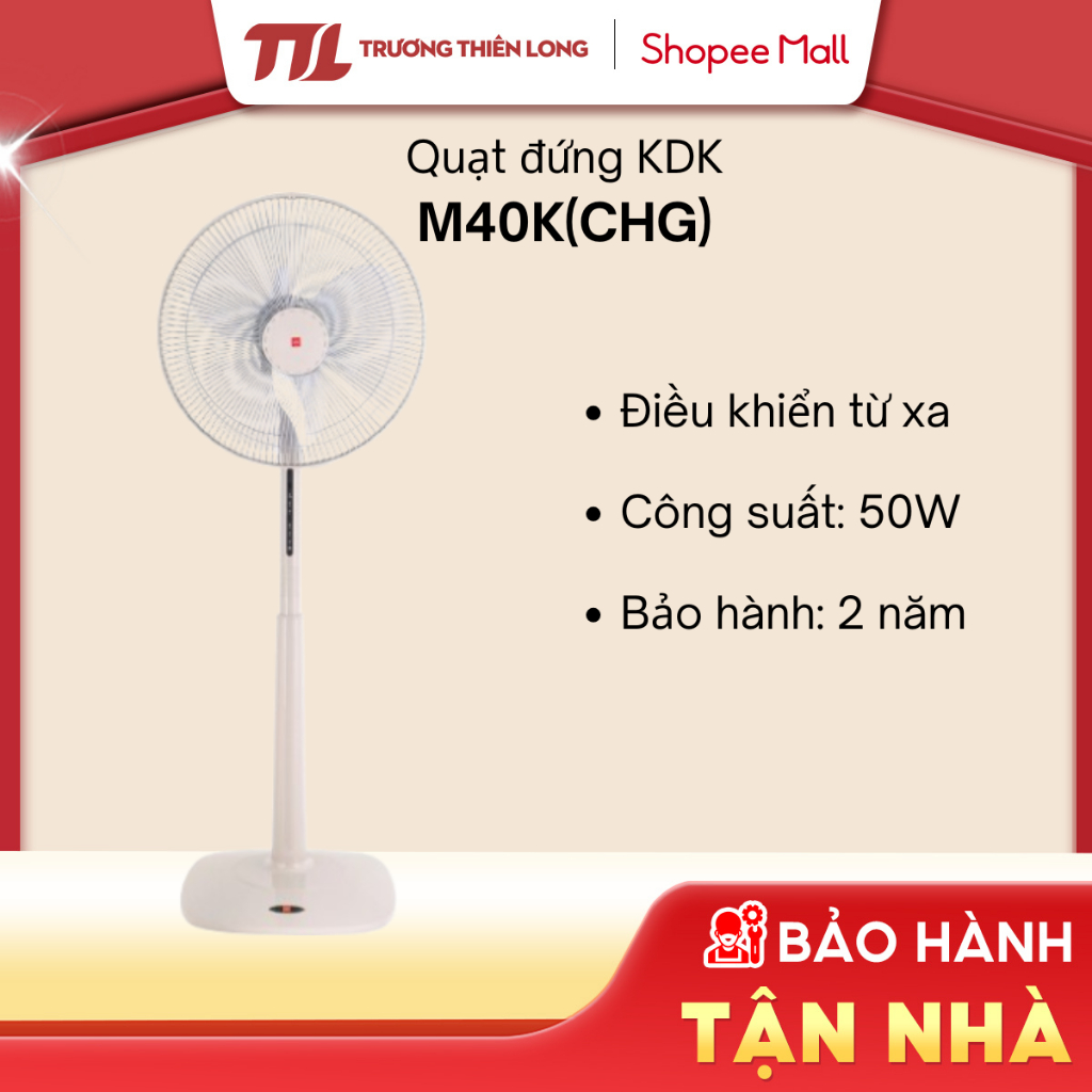 Quạt Đứng KDK Có Điều Khiển M40K(CHG) [FREESHIP HCM]
