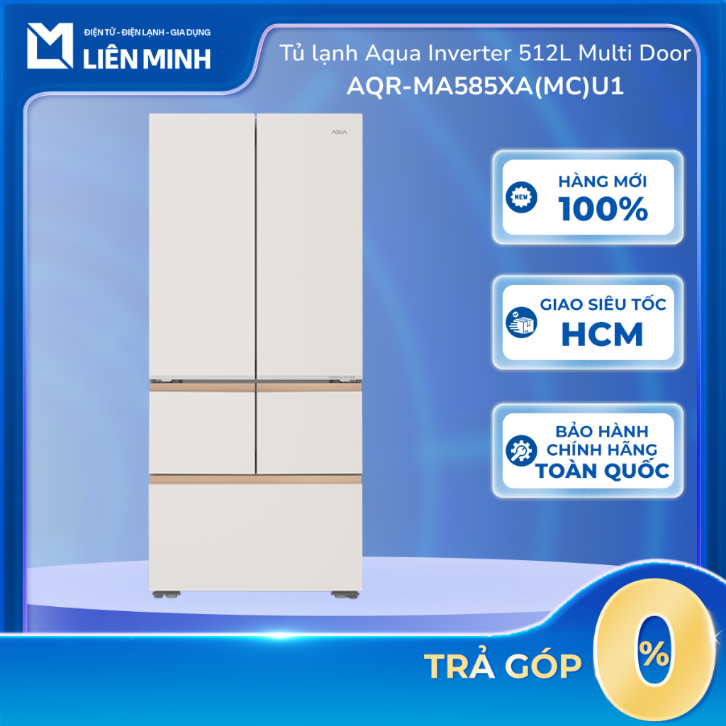 AQR-MA585XA(MC)U1 - Tủ lạnh Aqua Inverter 512 lít Multi Door - Công nghệ Twin Inverter - [SHIP 0Đ HC