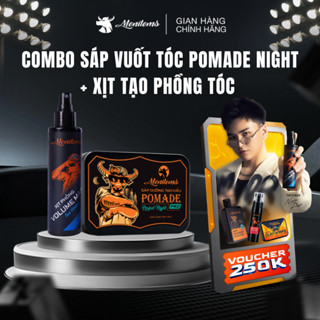  Combo sáp dưỡng tạo kiểu Menitems Pomade Pro và Xịt phồng tóc giúp giữ nếp tóc tạo kiểu hương thơm trầm ấm 