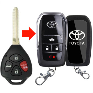  Vỏ Chìa Khoá Gập Toyota Fortuner Innova Camry Vios Altis Hilux Yaris – Gọn Gàng Sang Trọng – Mã V702 