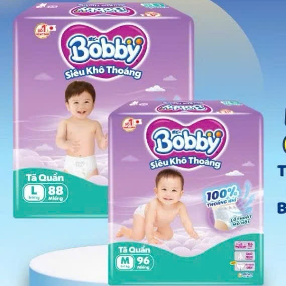 [COMBO 2 BỊCH] Bỉm quần Bobby Ultra+ đủ size M96/L88/XL76/XXL70