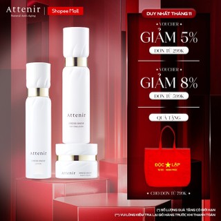 [COMBO] Kem Dưỡng, Sữa Dưỡng Trắng, Lotion Ngăn Ngừa Lão Hóa Da Attenir Dress Snow