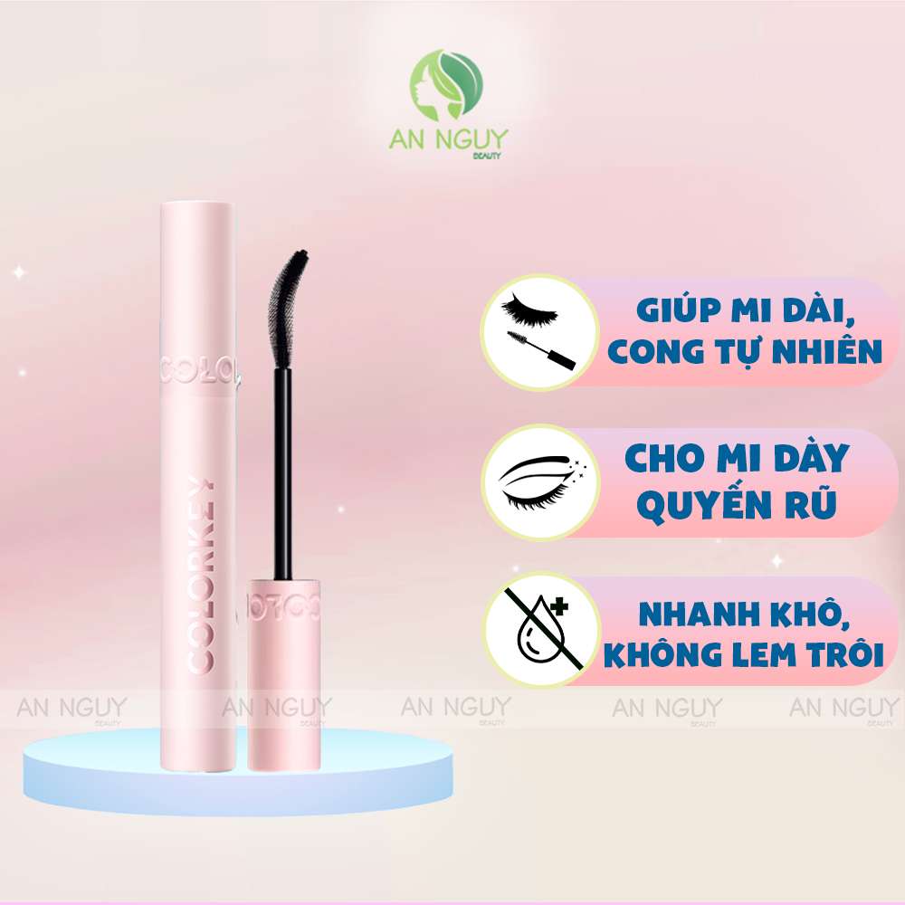 Mascara Colorkey Volumizing & Curling Mascara Làm Cong Và Dày Mi 6g
