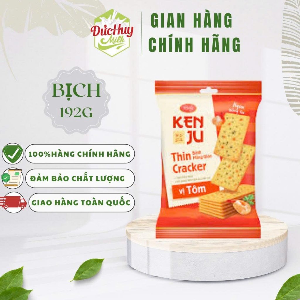 Bánh giòn kem dẻo Nougat hành Kenju 186g