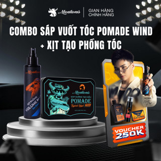  Combo sáp vuốt tóc Menitems Pomade Pro và Xịt tạo phồng tóc giúp giữ nếp tóc tạo kiểu hương thơm lôi cuốn 