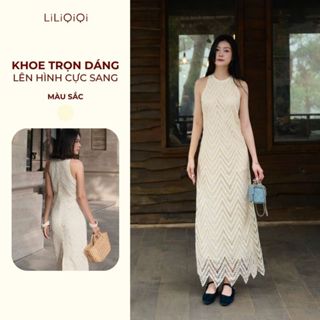  Váy Nữ Sang Chảnh Dáng Dài Ren ZicZac Cổ Tròn Dáng Suông Thiết Kế Đi Tiệc LiLiQiQi By LeeGi - DD896 